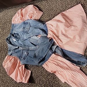 Small. Pink with White
